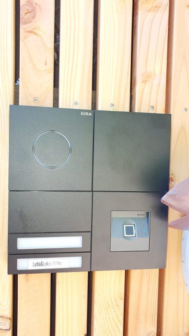 Sprechanlage mit Fingerprint